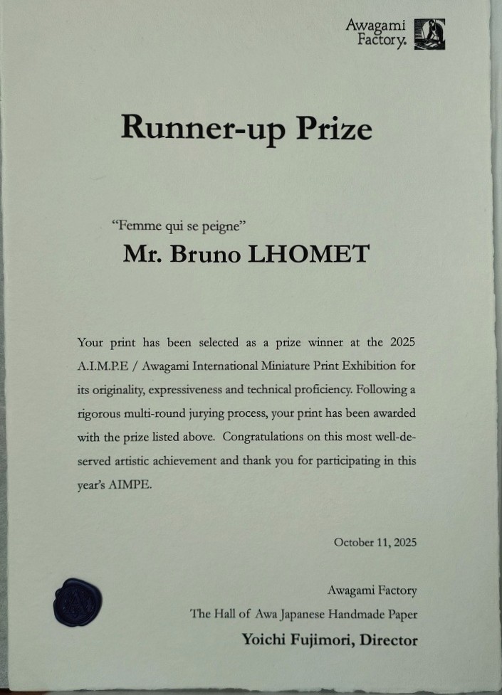 Femme qui se peigne - Runner-Up Prize 2
