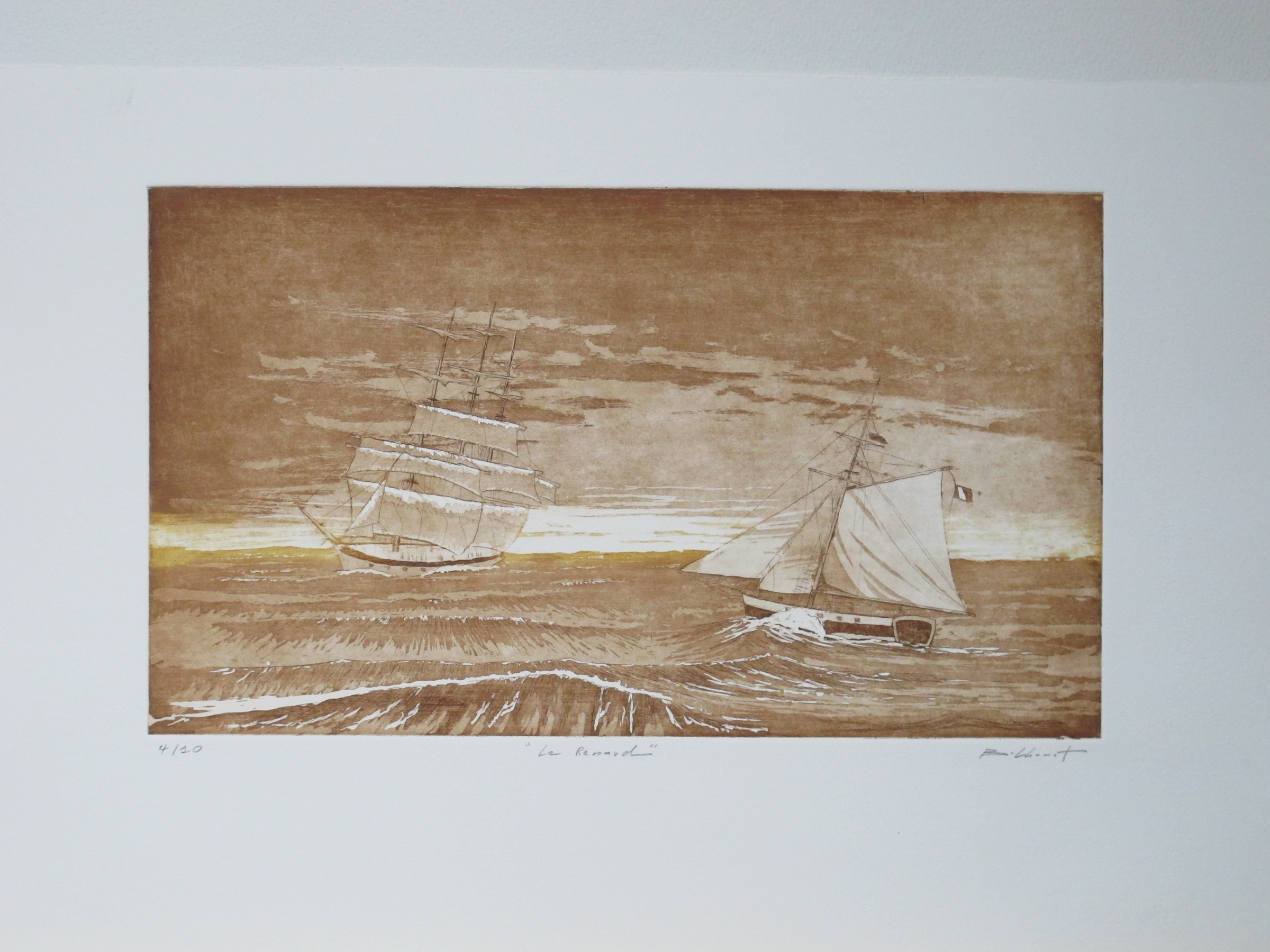 Le Renard - eau forte / aquatinte - matrice 20 x 35 cm - edition 10