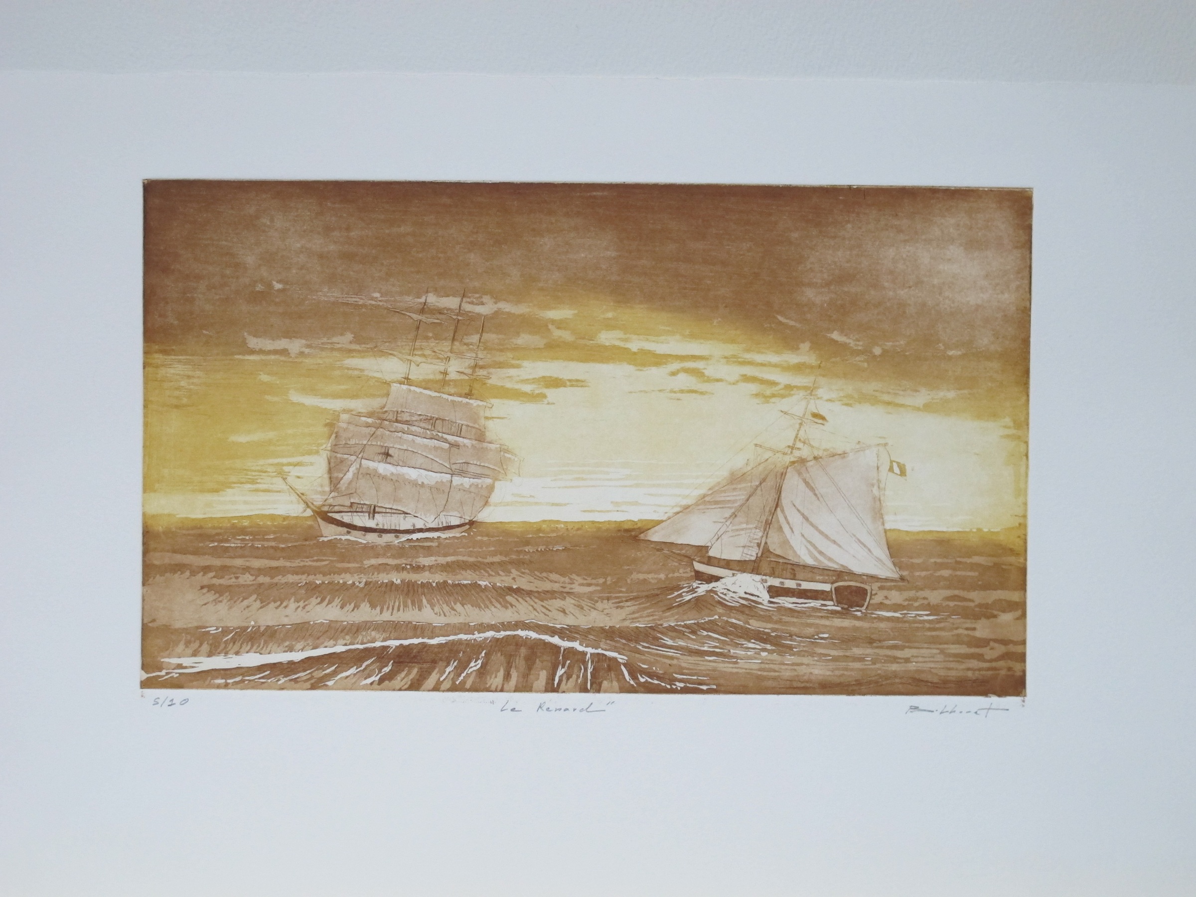 Le Renard - eau forte / aquatinte - matrice 20 x 35 cm - edition 10