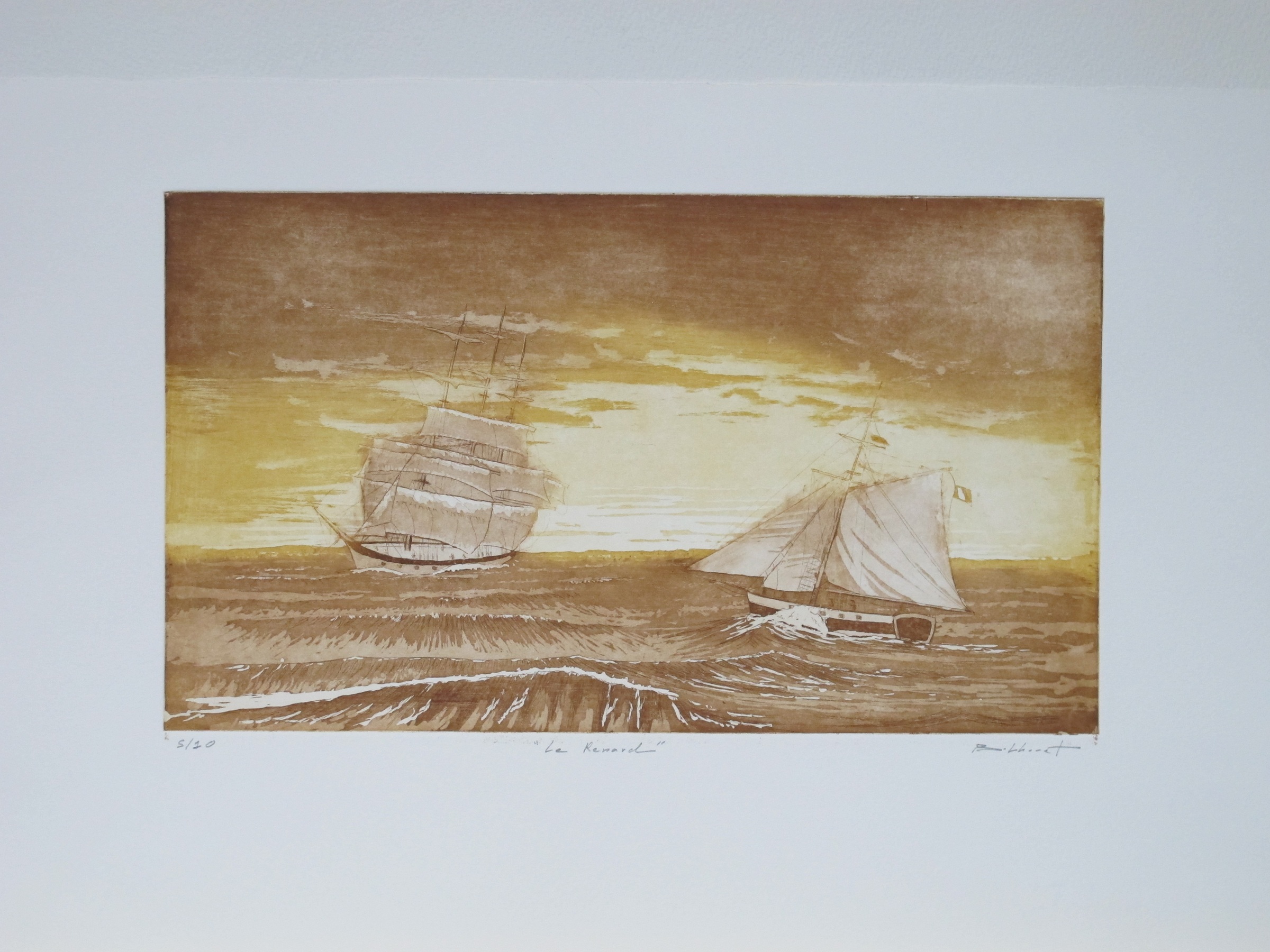Le Renard - eau forte / aquatinte - matrice 20 x 35 cm - edition 10