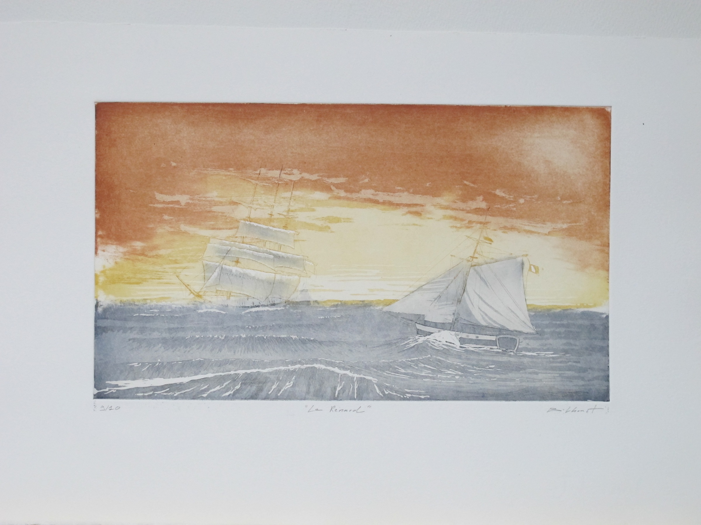 Le Renard - eau forte / aquatinte - matrice 20 x 35 cm - edition 10