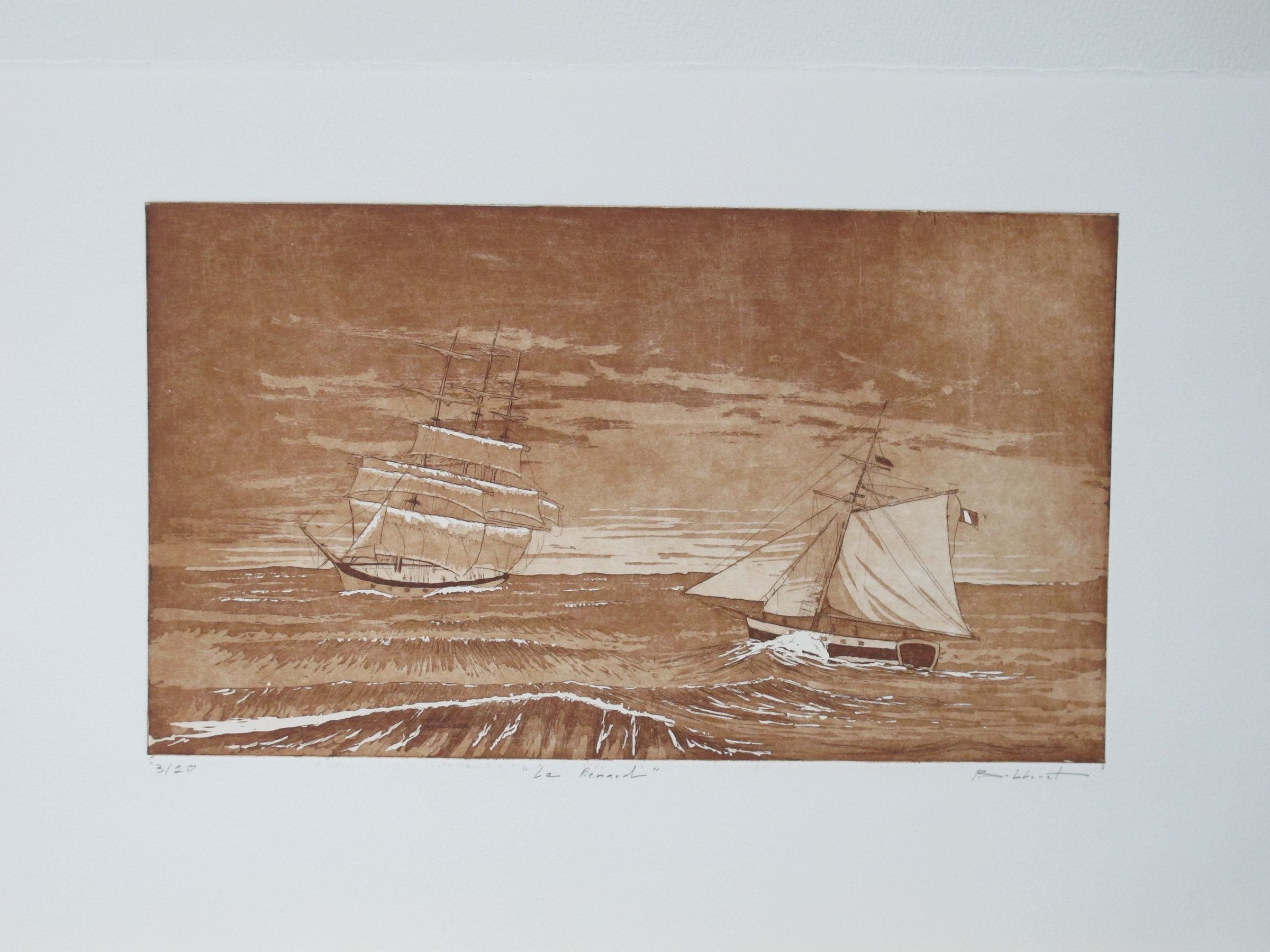 Le Renard - eau forte / aquatinte - matrice 20 x 35 cm - edition 10