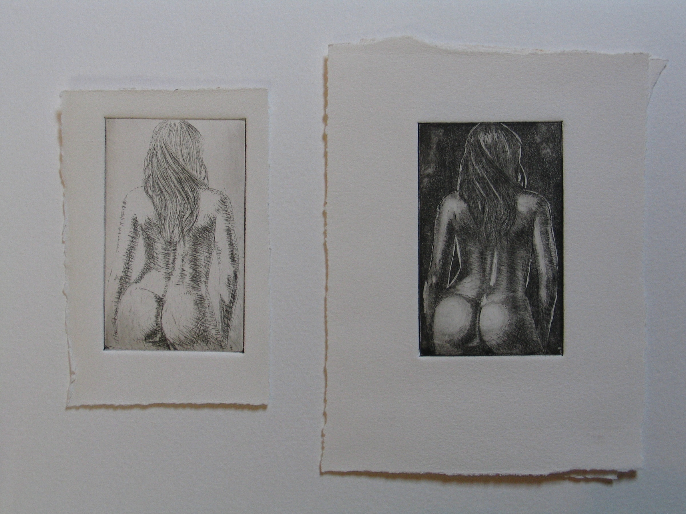 Sans titre - eau forte / aquatinte - matrice 6 x 9 cm - edition EA