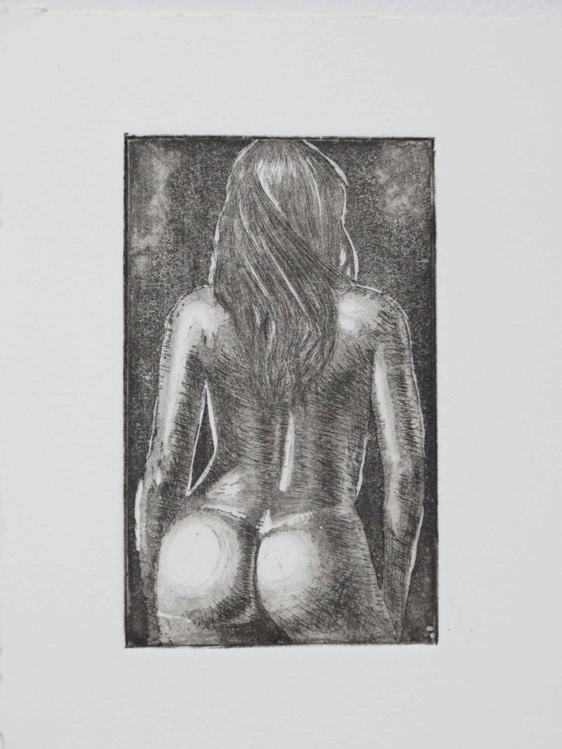 Sans titre - eau forte / aquatinte - matrice 6 x 9 cm - edition EA