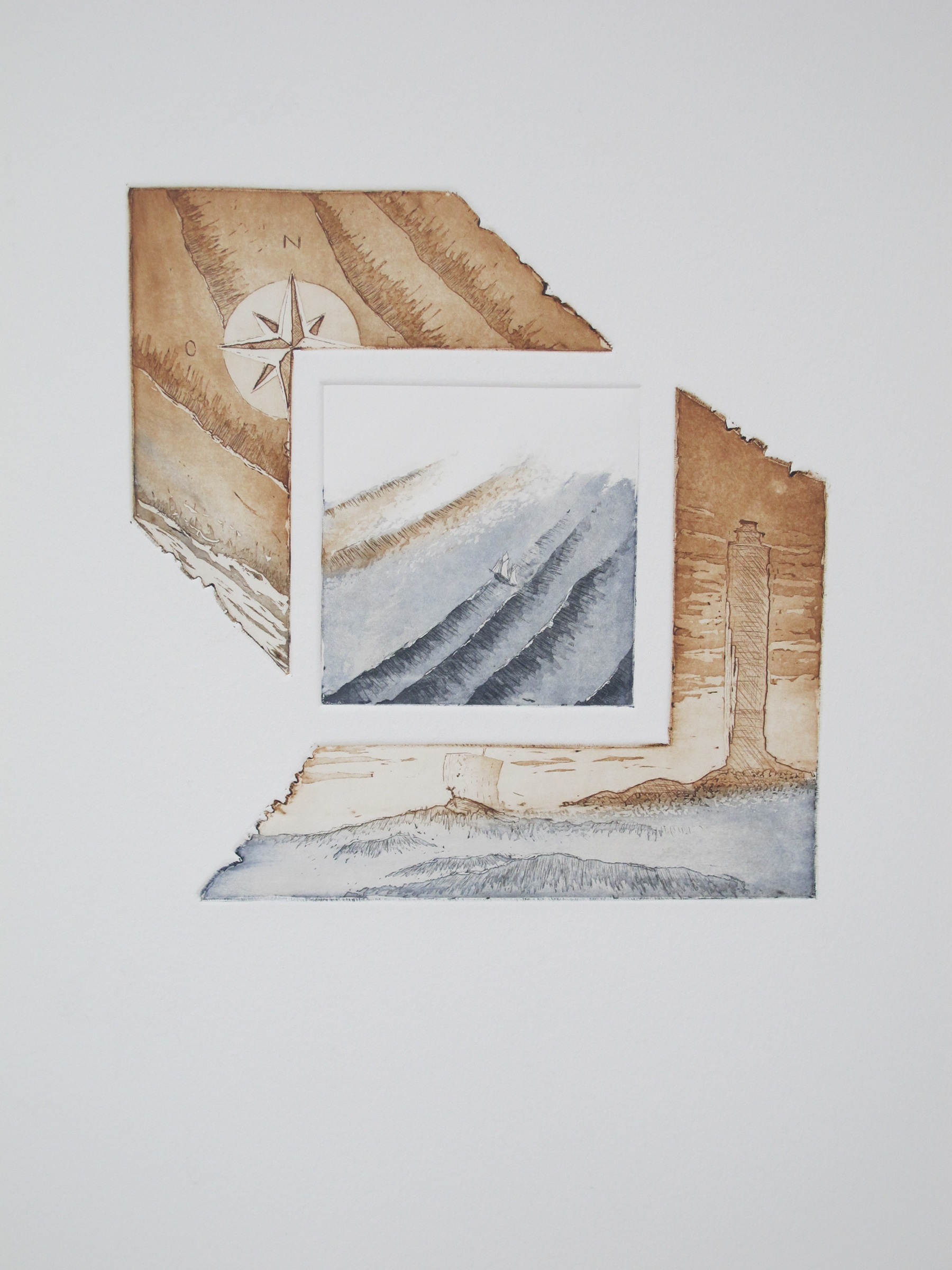 Sans titre - eau forte / aquatinte - matrice 21 x 21 cm - edition EA